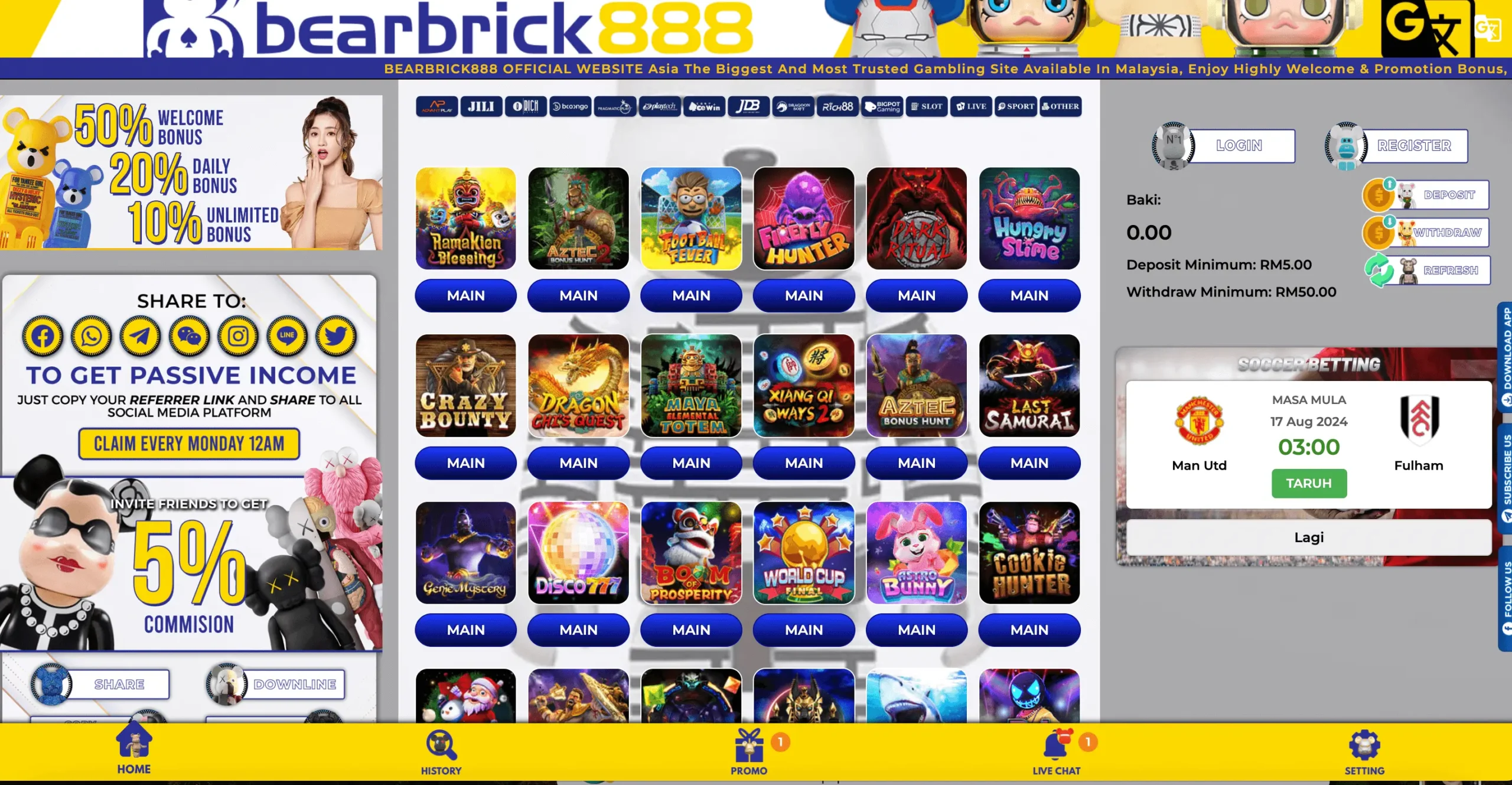 Bearbrick888 trusted online casino